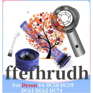 Ffefhrudh อะไหล่ฝาครอบมอเตอร์เครื่องดูดฝุ่น ด้านหลัง แบบเปลี่ยน สําหรับ Dyson V6 DC58 DC59 DC61 DC62 DC74