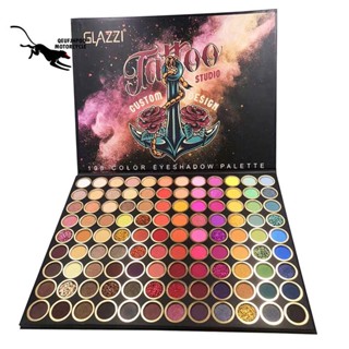 Qeufjhpoo GLAZZI พาเลทอายแชโดว์ ชิมเมอร์ 108 สี