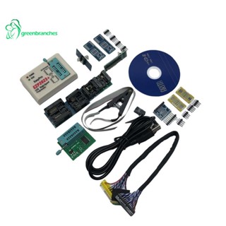 Greenbranches1 EZP2023 โปรแกรมเมอร์ USB SPI พร้อมอะแดปเตอร์ 12 รองรับแฟลชไบโอ 24 25 93 95 EEPROM ความเร็วการเขียนโปรแกรมสูงสุด