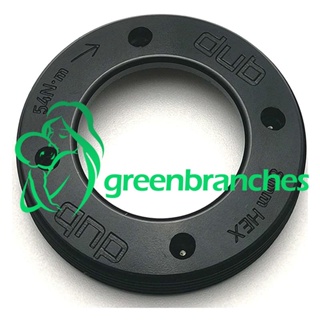 Greenbranches1 ฝาครอบแขนข้อเหวี่ยง อะลูมิเนียมอัลลอย สีดํา สําหรับระบบ SRAM Dub M18 M30 BB30