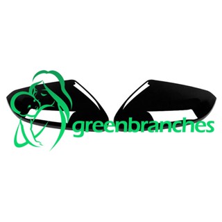 Greenbranches1 ฝาครอบกระจกมองหลังรถยนต์ สีดํา สําหรับ Honda 10Th Gen Civic 2016-2021