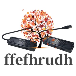 Ffefhrudh เครื่องอ่านการ์ดหน่วยความจํา 6-in-1 USB ขยาย 10Gbps ส่งข้อมูลเร็ว USB-C USB 3.2 Type C Hub