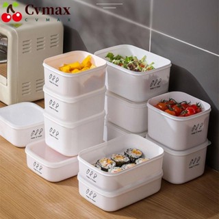 Cvmax กล่องพลาสติก เก็บอาหาร ผัก ผลไม้ กันชื้น จุของได้เยอะ เข้าไมโครเวฟได้ สําหรับตู้เย็น