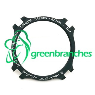 Greenbranches1 แหวนล็อคจักรยาน โลหะผสมอลูมิเนียม Cnc สําหรับ Cannondale Hollowgram Spider Lockring KP021 SuperSix Evo 2