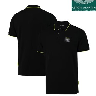 ใหม่ล่าสุด เสื้อโปโลแขนสั้น ลาย F1 Racing Suit Aston Martin Aramco Cognizant Team แฟชั่นฤดูร้อน สําหรับผู้ชาย และผู้หญิง 2023