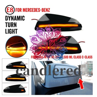 ไฟเลี้ยวไดนามิก LED ติดกระจกมองข้าง สําหรับ Mercedes Benz C Class W204 07-14 Viano Vito W639 ML W164