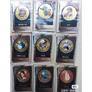 การ์ดอะนิเมะ One Piece สีทอง ชุดละ 9 ชิ้น
