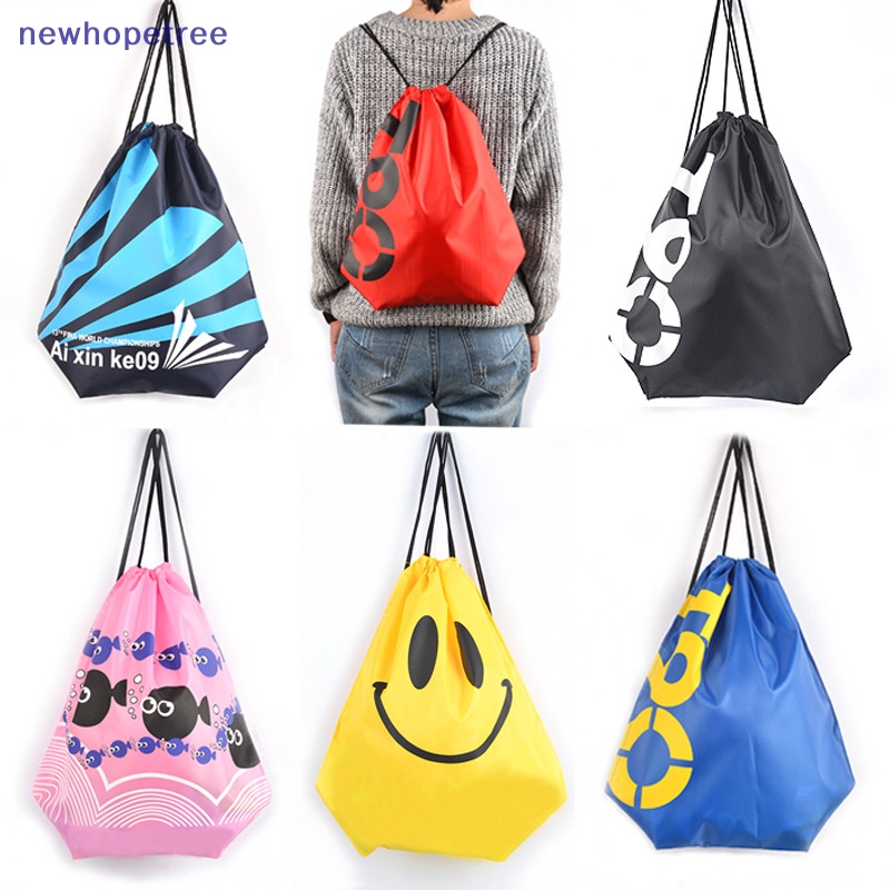 Ntvn กระเป๋าว่ายน้ําชายหาด/ไหล่ drawstring ถุงเก็บเสื้อผ้า/กระเป๋าเชือกรูด/ฟิตเนส กระเป๋าว่ายน้ําโยคะ OIKE