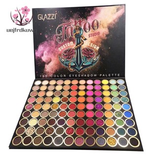 Uejfrdkuwg GLAZZI พาเลทอายแชโดว์ ชิมเมอร์ เนื้อแมตต์ กลิตเตอร์ 108 สี