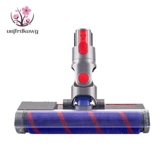 Uejfrdkuwg อะไหล่หัวไม้ถูพื้น แปรงม้วนไฟฟ้า แบบเปลี่ยน สําหรับเครื่องดูดฝุ่น Dyson V10Slim V12 SV18 1 ชุด