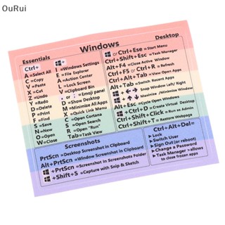 {RUI} สติกเกอร์ กันน้ํา กันฝน สําหรับติดแป้นพิมพ์ Windows {OuRui}