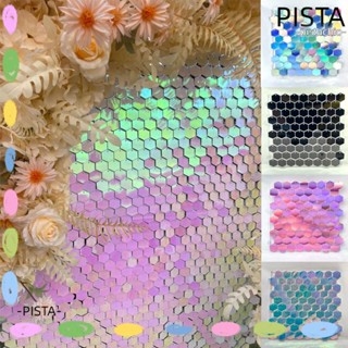 Pista บอร์ดชิมเมอร์หกเหลี่ยม สําหรับตกแต่งผนัง งานวันเกิด