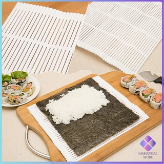 Mahathai แผ่นม้วนซูชิ แผ่นพลาสติกสำหรับทำซูชิ DIY Sushi mat