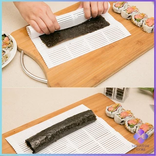 Mahathai แผ่นม้วนซูชิ แผ่นพลาสติกสำหรับทำซูชิ DIY Sushi mat