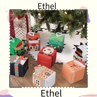 Ethel1 กล่องของขวัญ ลายซานตาคลอส คุกกี้ DIY สําหรับตกแต่งปาร์ตี้คริสต์มาส ปี 2023