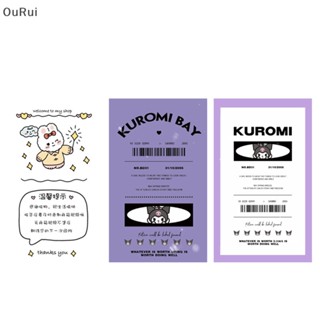 {RUI} สติกเกอร์ฉลาก ลาย Kawaii Kuromi สําหรับตกแต่งสมุดภาพ 100 แผ่น ต่อแพ็ก