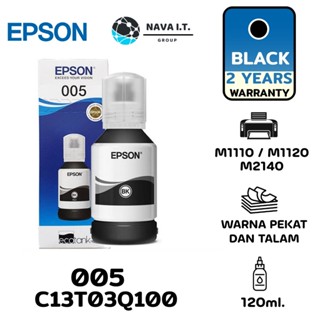 COINSคืน15%⚡FB9JMZV6⚡ (377) หมึกเติม EPSON 005 สีดำ (C13T03Q100) BLACK 120ML