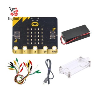 Liujiud BBC Microbit Go Start Kit Micro:Bit BBC บอร์ดทดลอง DIY ตั้งโปรแกรมได้ พร้อมคลิปปากจระเข้ ชุดทดสอบตะกั่ว