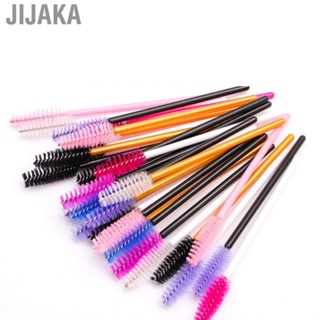 Jijaka 50pcs Eyelash Brush Set Disposable Mini Spiral Flexible Makeup for Extension