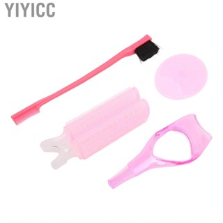 Yiyicc Makeup Kit Full Professional Hair Dressing Curler Face Cleaning Brush Eyebrow Eyelash Assistant Women Beauty Set Pink