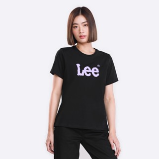 LEE เสื้อยืดแขนสั้นผู้หญิง ทรง REGULAR รุ่น LE S523WTSSF03 สีดำ