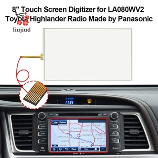 Liujiud เครื่องเล่น DVD นําทาง GPS หน้าจอสัมผัส LCD 8 Pin สําหรับ 2014-2019 Toyota Highlander