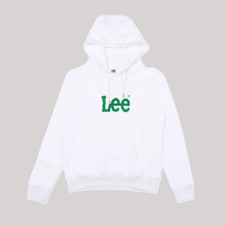 LEE เสื้อคลุมฮู้ดดี้ผู้หญิง คอลเลคชั่น Lee Club ทรง REGULAR รุ่น LE S223WHODN03 สีขาว ลี เสื้อคลุมฮู้ดดี้ เสื้อ เสื้อผ้าผู้หญิง