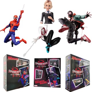 ใหม่ ฟิกเกอร์ SV Action Spider Gwen HAM SpiderMan Peter B Parker Miles Morales ของเล่นสําหรับเด็ก