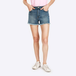 LEE กางเกงขาสั้นผู้หญิง ทรง SHORT รุ่น LE L2031110 สียีนส์ ลี กางเกงขาสั้น เสื้อผ้า เสื้อผ้าผู้หญิง
