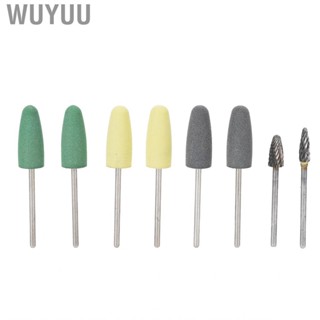 Wuyuu 8pcs Light Cured Resin  Polishing Bur Set Dental Drill Bit Re Dso