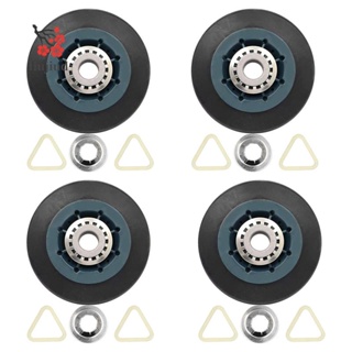 Liujiud 4 แพ็ค W10314173 ลูกกลิ้งกลอง สําหรับเครื่องเป่า WPW10314173 ชุดลูกกลิ้งรองรับกลอง อุปกรณ์เสริม แบบเปลี่ยน
