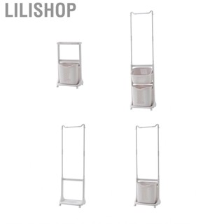 Lilishop Rack Simple Mobile Vertical Large  Iron  PP ABS Closet Storage Shelf for Bedroom Bathroom