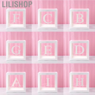 Lilishop Letters Clear Balloon Boxes High Transparency DIY Combination for Birthday Party Decorate Bridal Shower