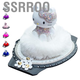 Ssrroo Car  Decoration Figurine Rhinestone Dashboard  Interior Ornament