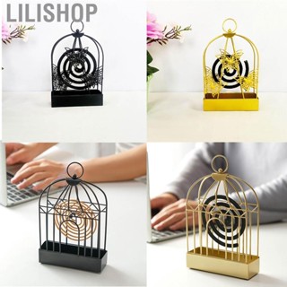 Lilishop Mosquito Coil Holder Repellent  Rack Fireproof Scald Proof Ashes Box Iron Wire Frame Home Decoration