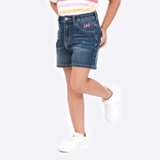 LEE KIDS กางเกงขาสั้นเด็กผู้หญิง คอลเลคชั่น Mini Artist ทรง SHORT รุ่น LK S323GSHON10 สียีนส์