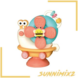 [Sunnimix2] ของเล่นถ้วยดูดสุญญากาศ รูปสัตว์ หมุนได้ ของขวัญวันเกิด สําหรับเด็กผู้ชาย อายุ 1 2 12-18 เดือน