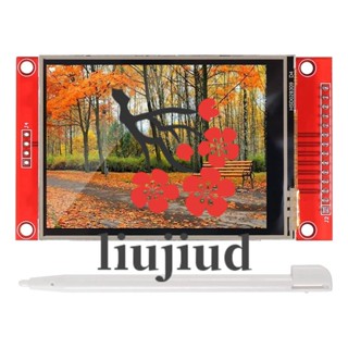 Liujiud แผงหน้าจอสัมผัส LCD 3.2 นิ้ว ILI9341 SPI TFT 320X240 TFT 5V 3.3V STM32 แบบเปลี่ยน