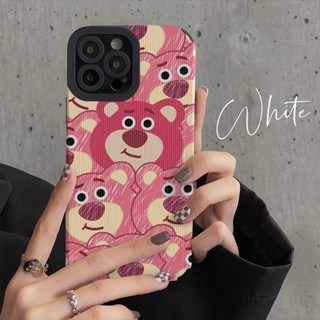 เคสโทรศัพท์มือถือ ซิลิโคน ลายหมีสตรอเบอร์รี่ สําหรับ Iphone 14 13Promax 12 11 6S Xr 7Plus