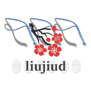 Liujiud อะไหล่สายสะพาย CPAP หมอนรองจมูก 3 สาย และคลิปหนีบ ปรับได้ 6 ชิ้น แบบเปลี่ยน สําหรับ ResMed Airfit P10