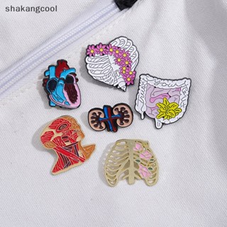 Shakangcool เข็มกลัด โลหะผสม รูปหัวใจ สวยหรู อุปกรณ์เสริม สําหรับติดหน้าอก เสื้อผ้า กระเป๋า