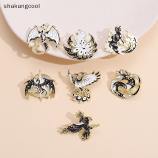 Shakangcool เข็มกลัดโลหะ รูปนก มังกร สําหรับติดตกแต่งกระเป๋าเป้สะพายหลัง หมวก เครื่องประดับ SGL