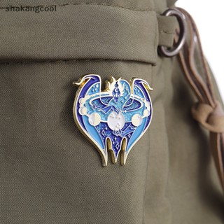 Shakangcool เข็มกลัด รูปการ์ตูน Galaxy Moon Lunar Eclipse Dragon Pin เครื่องประดับ สําหรับติดปกเสื้อเป้สะพายหลัง DIY