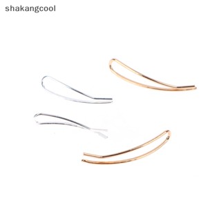 Shakangcool ต่างหูสเตนเลส รูปตัว U สีทอง สีเงิน สําหรับผู้หญิง 1 ชิ้น