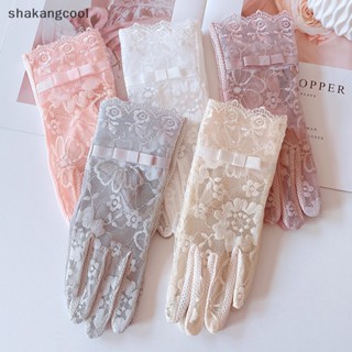 Shakangcool ถุงมือ ผ้าเรยอน แบบบาง ระบายอากาศได้ดี ป้องกันแดด ป้องกันการลื่นไถล แฟชั่นฤดูร้อน สําหรับผู้หญิง SGL