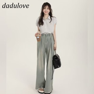 DaDulove💕 New American Ins High Street Retro Washed Jeans Niche High Waist Loose Wide Leg Pants Trousers