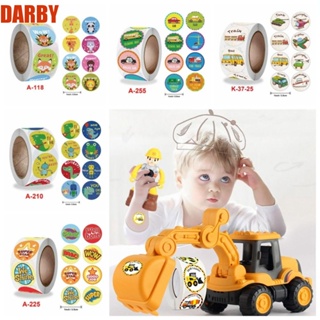 Darby สติกเกอร์ PVC ลายการ์ตูนน่ารัก สําหรับติดตกแต่งรถยนต์ แล็ปท็อป 500 ชิ้น ต่อม้วน 500 แพ็ก