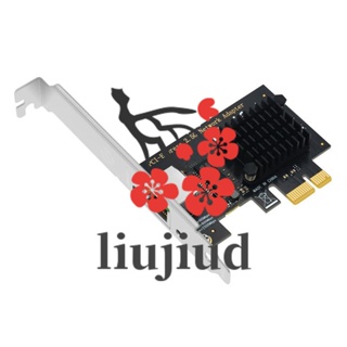 Liujiud อะแดปเตอร์การ์ดเครือข่าย SSU PCI Express 2.5Gbps Gigabit Ethernet PCIE LAN 1 พอร์ต RJ45 สําหรับ I225V Chips เดสก์ท็อป PC