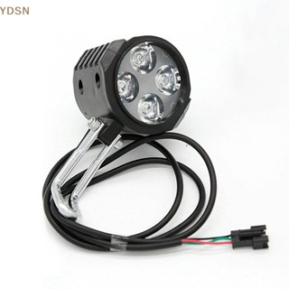 [YDSN] 2 in 1 แตรไฟหน้าจักรยานไฟฟ้า LED 4 ดวง 12W กันน้ํา พร้อมสวิตช์ไฟ RT