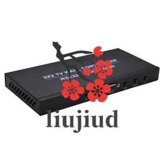 Liujiud อุปกรณ์ควบคุมวิดีโอ 4K 60Hz 2X2 HDMI 4 ช่อง ปลั๊ก US สําหรับกล่องทีวี